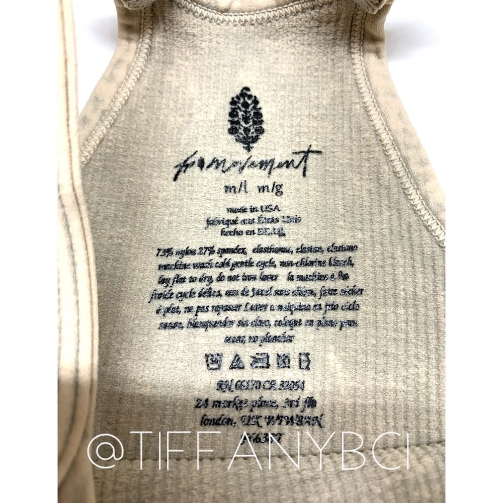 Free People Happiness Runs Crop Tank Stone Eagle - Picture 6 of 13